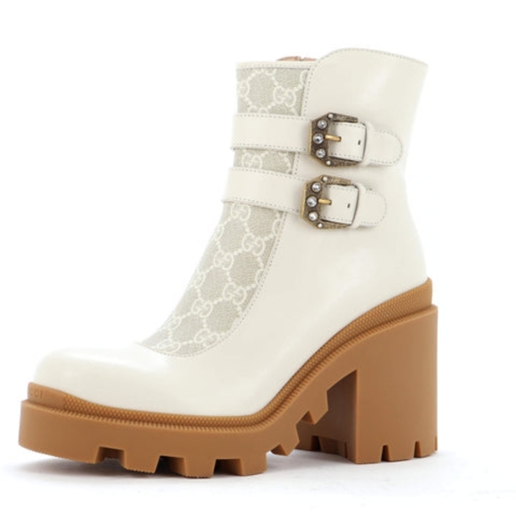 Gucci Canvas Leather Boot - Picture 2 of 5